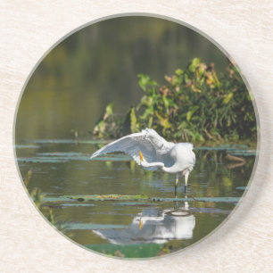 Egret Wing Exam Getränkeuntersetzer