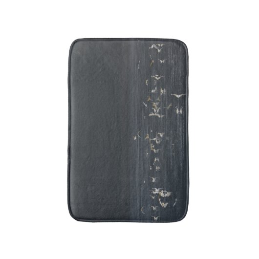 Egrets am Mitternachtsblau Badematte (Vorderseite Vertikal)