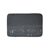 Egrets am Mitternachtsblau Badematte (Vorderseite)