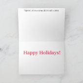 Egrets Holiday Card Karte (Innenseite)