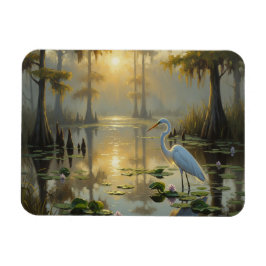 Egrets in Everglades National Park Morning Magnet