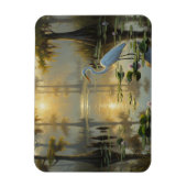 Egrets in Everglades National Park Morning Magnet (Vertikal)