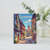 Eguisheim France Postkarte (Stehend Vorderseite)