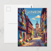 Eguisheim France Postkarte (Vorne/Hinten)