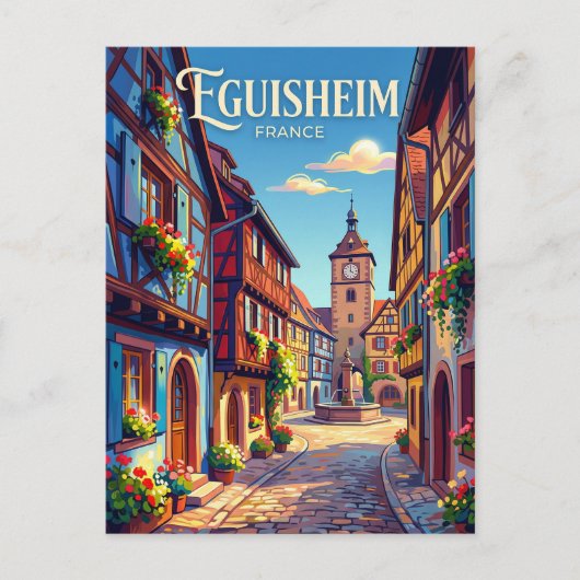 Eguisheim Frankreich Postkarte (Vorderseite)