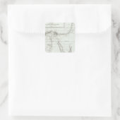 Egyopt und Palästina Quadratischer Aufkleber (Tasche)