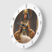 EGYPCIAN GROßE WANDUHR (Winkel)