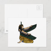egypische Göttin Postkarte (Vorne/Hinten)