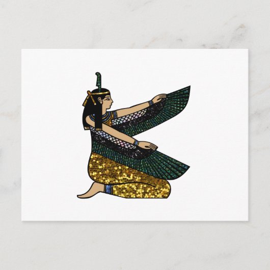 egypische Göttin Postkarte (Vorderseite)