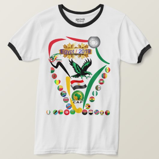Egypt 2019 africa cup T-Shirt (Design vorne)