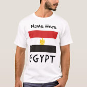 Egypt and Egyptian Dlag with Your Name T-Shirt (Vorderseite)