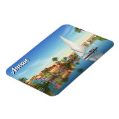 Egypt Aswan Nubian Village Travel Magnet (Linke Seite)