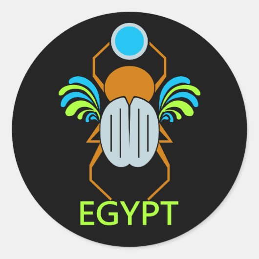 EGYPT-Aufkleber Runder Aufkleber (Vorderseite)
