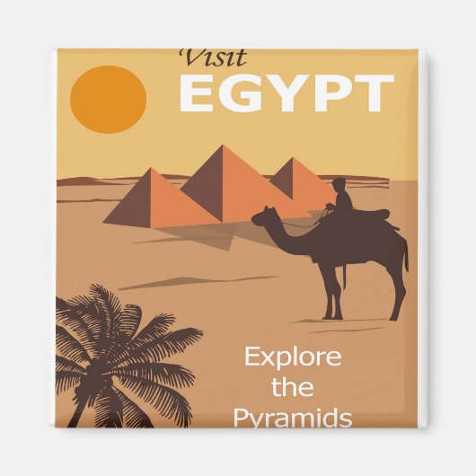 Egypt Cairo Travel Visit The Pyramids Magnet (Vorne)