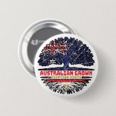 Egypt Egyptian Australian Australia Tree Roots Button (Vorne & Hinten)