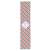 Egypt Egyptian Flag Tiled Red Personalized Short Kurzer Tischläufer (Vorderseite)