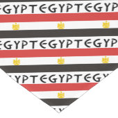 Egypt Egyptian Flag Tiled Red Personalized Short Kurzer Tischläufer (Ecke)