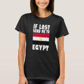 Egypt Flag Design  If lost send me to Egypt Premiu T-Shirt (Vorderseite)