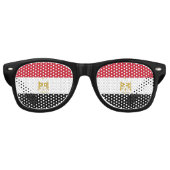 Egypt flag Party Sunglasses Partybrille (Vorderseite)