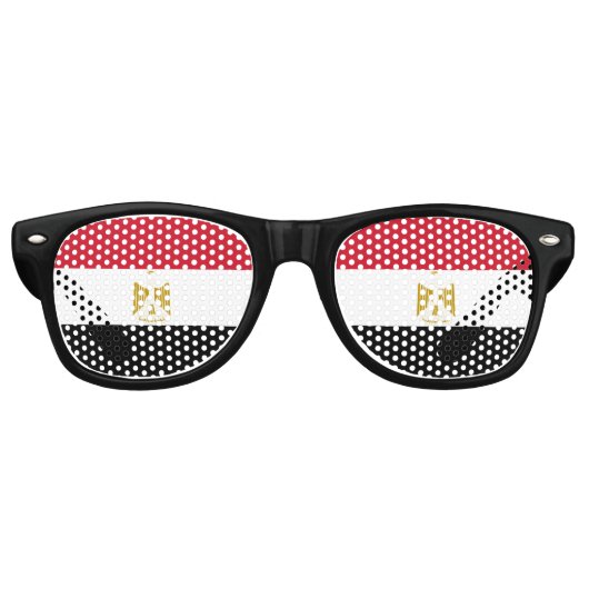 Egypt flag Party Sunglasses Partybrille (Vorderseite)