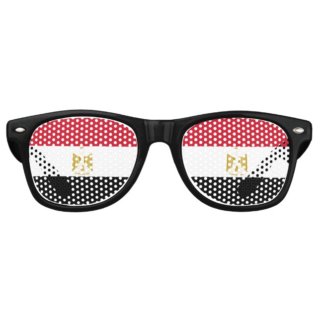 Egypt flag Party Sunglasses Partybrille (Vorderseite)
