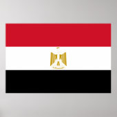 Egypt flag Print Value Poster Paper Matte (Vorne)
