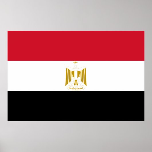 Egypt flag Print Value Poster Paper Matte (Vorne)