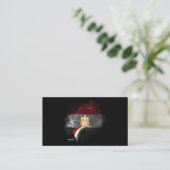 Egypt flag visitenkarte (Stehend Vorderseite)