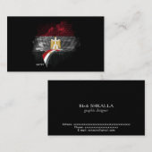 Egypt flag visitenkarte (Vorne/Hinten)