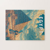 Egypt Illustration Travel Art Vintage Puzzle (Horizontal)