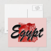 Egypt map postkarte (Vorne/Hinten)