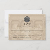 Egypt Passport Wedding Response Card RSVP Karte (Vorderseite)