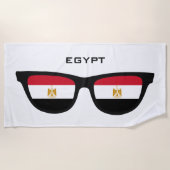EGYPT Shades benutzerdefinierte Text Strand Handtu Strandtuch (Vorderseite)