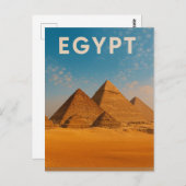 Egypt – The Great Pyramids of Giza Postkarte (Vorne/Hinten)