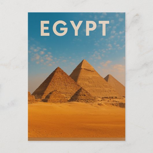 Egypt – The Great Pyramids of Giza Postkarte (Vorderseite)