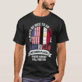 Egyptian American We know Places where Country Egy T-Shirt (Vorderseite)