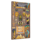 Egyptian Ancient Hieroglyphic Pattern Symbol Klemmbrett (Rechts)