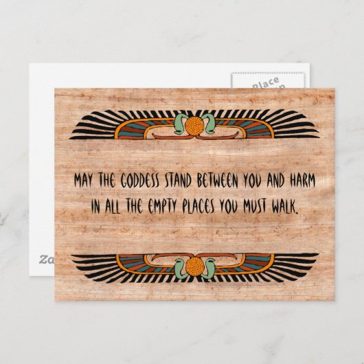 Egyptian Blessing Postcard Postkarte (Vorne/Hinten)