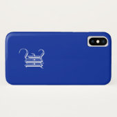 EGYPTIAN BLUE Solid Background iPhone X Fall Case-Mate iPhone Hülle (Rückseite (Horizontal))