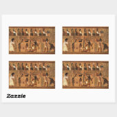 Egyptian books of the dead. rechteckiger aufkleber (Blatt)