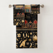 Egyptian Cat - Bastet Badhandtuch Set (Insitu)