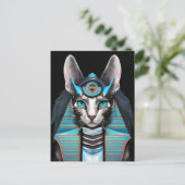 Egyptian cat postkarte (Stehend Vorderseite)