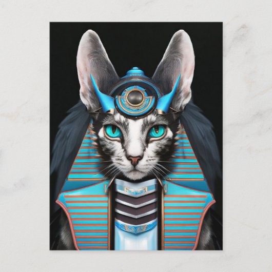 Egyptian cat postkarte (Vorderseite)