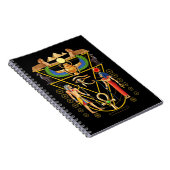 Egyptian Culture Scarab Artifact Ankh Horus Eye Notizblock (Rechte Seite)