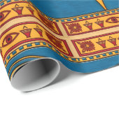 Egyptian Eye of Horus, Eye of Ra Egypt Deity Geschenkpapier (Rolleneckpunkt)