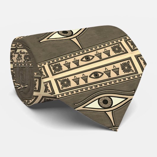 Egyptian Eye of Horus, Eye of Ra Egypt Deity Krawatte (Gerollt)
