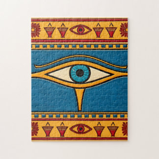 Egyptian Eye of Horus, Eye of Ra Egypt Deity Puzzle