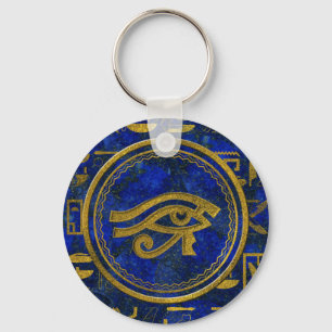 Egyptian Eye of Horus - Wadjet Lapis Lazuli Schlüsselanhänger