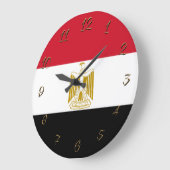 Egyptian flag große wanduhr (Winkel)