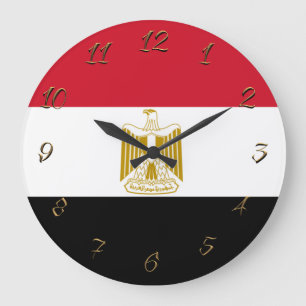 Egyptian flag große wanduhr